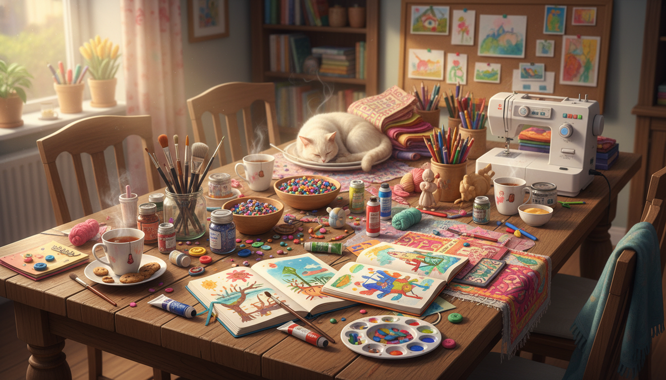 Evde Yaratıcı Zaman: Kendini Keşfet, Üret ve Eğlen!